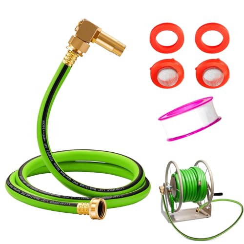 Litorange LF Brass Hose Reel Parts Fittings 5 FT Replacement Leader Hose Garden Hose Adapter Brass Replacement Part Swivel For Liberty Garden Products - Image 1