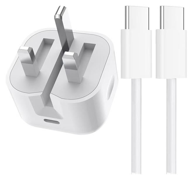 X spring محول طاقة سريع 35 واط من نوع C لشحن iPhone، شاحن حائط USB C سريع، قابس شاحن PD سريع 35 واط لـ iPhone 16/15/15 Pro/15 Pro Max/15 Plus/14 series/13/12/11 series، iPad، Mac، AirPods أبيض - Image 1