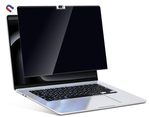 PYS Magnetic Privacy Screen Protector for MacBook Pro 16 Inch 20212024M1M2M3M4ProMax Camera Cover Slide 2 Pack Matte AntiGlare Reduces Blue Light - Image 1