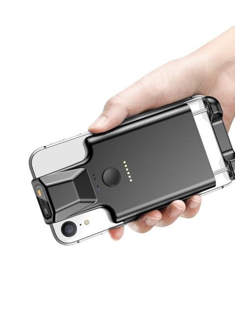 Wireless 2D QR Bluetooth Barcode Scanner with Adjustable Clip for iPhone Android iOS Compatible Data Matrix Reader