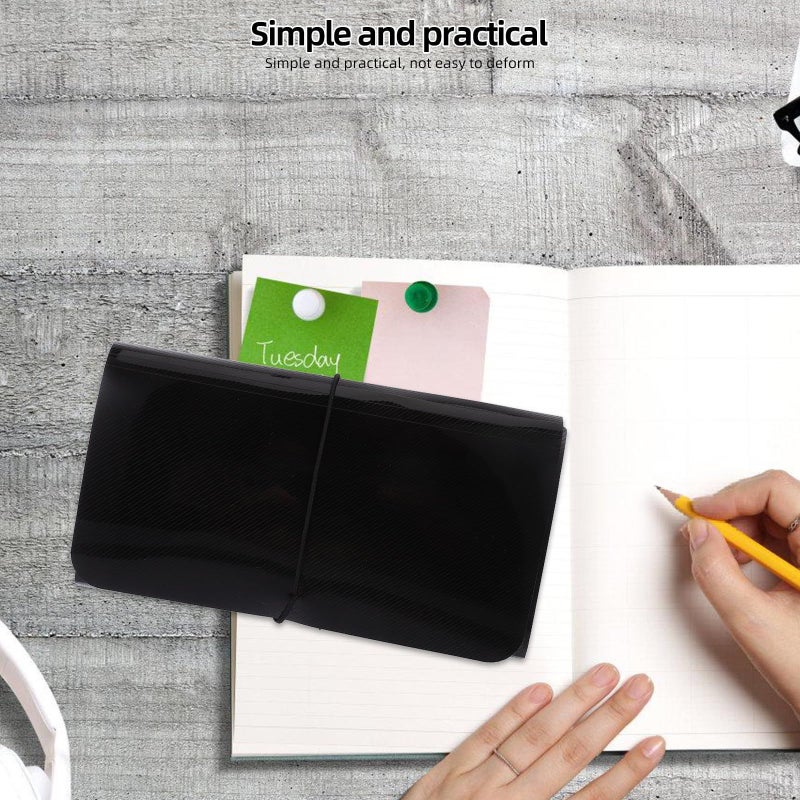 B6 Accordion Expanding File Folder 13 Pockets Portable Paper Organizer For Office Bills Receipts Black - Image 4