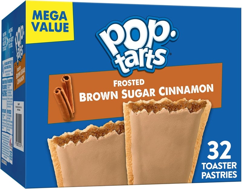 Pop Tarts Pop-Tarts Frosted Brown Sugar Cinnamon Toaster Pastries - Family Pack of 32 - Image 1