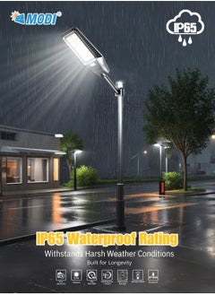 Vmax 400W Solar LED Street Light Outdoor Black | Remote Control | Wide Angle Radar Sensor | 6500K Bright White Dusk to Dawn Light | 13500MAh Battery | IP65 Waterproof | Street, Yard, Parking Lot  - Image 4
