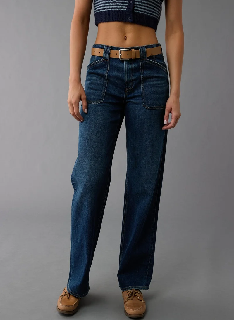 امريكان ايجل High Rise Ultra Wide Leg Jeans
