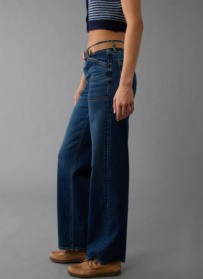 امريكان ايجل High Rise Ultra Wide Leg Jeans