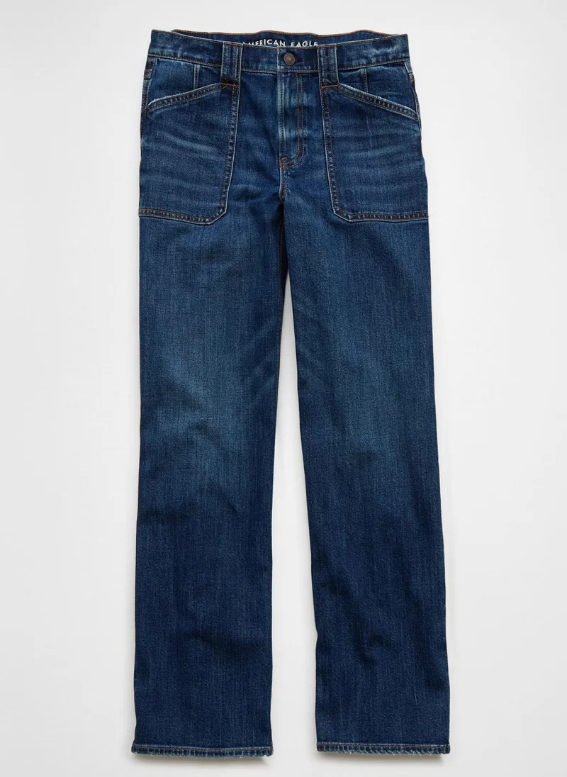 امريكان ايجل High Rise Ultra Wide Leg Jeans