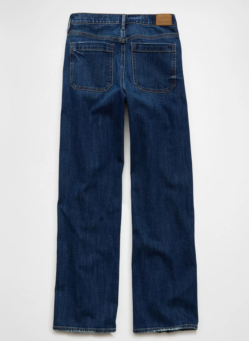 امريكان ايجل High Rise Ultra Wide Leg Jeans