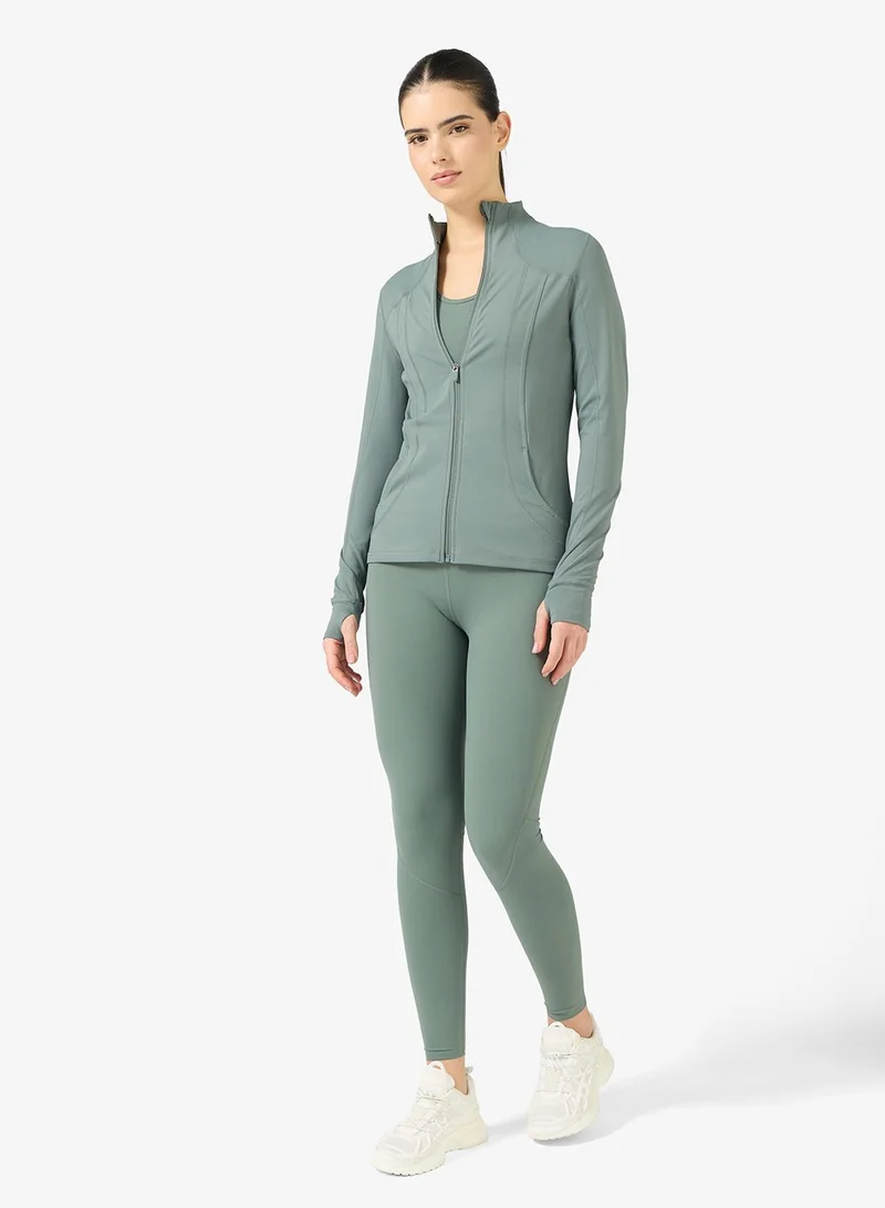 Sun and Sand Sports Green Women's Training Jacket for Women | Best Price UAE