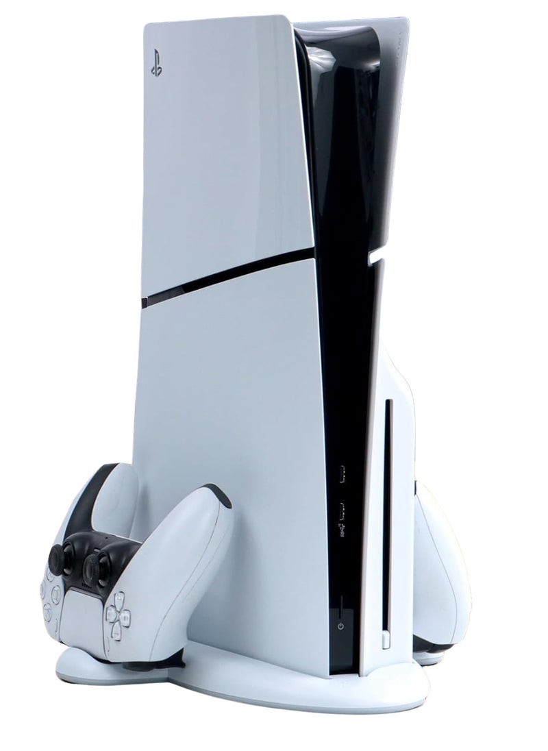 DOBE - PS5 Slim Stand And Cooling Station With RGB LED Charging Station For Console And Controller - Image 1
