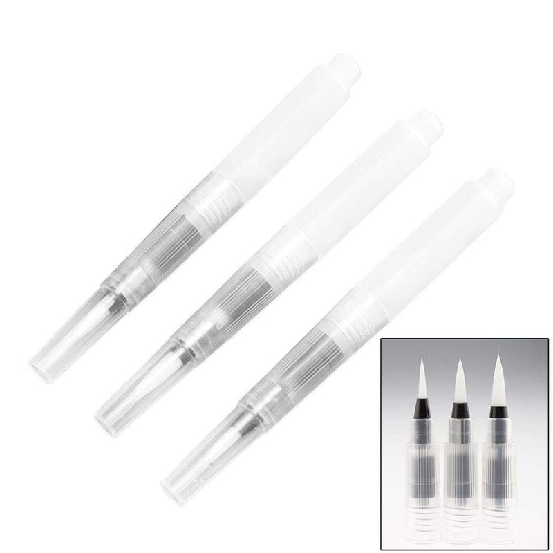 VARIETY CANVAS 3 Sizes Water Brush Pen for Watercolor Calligraphy Drawing Tool Marker - Image 3