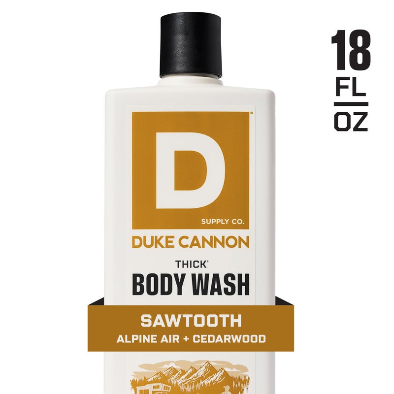 Duke Cannon Supply Co. Duke Cannon THICK Body Wash for Men â€“ Sawtooth Alpine Air & Cedarwood Scent, 3X Thicker Formula, Mineral-Enriched Exfoliation, Sulfate & Paraben Free, 18 oz (Pack of 3) - Image 5