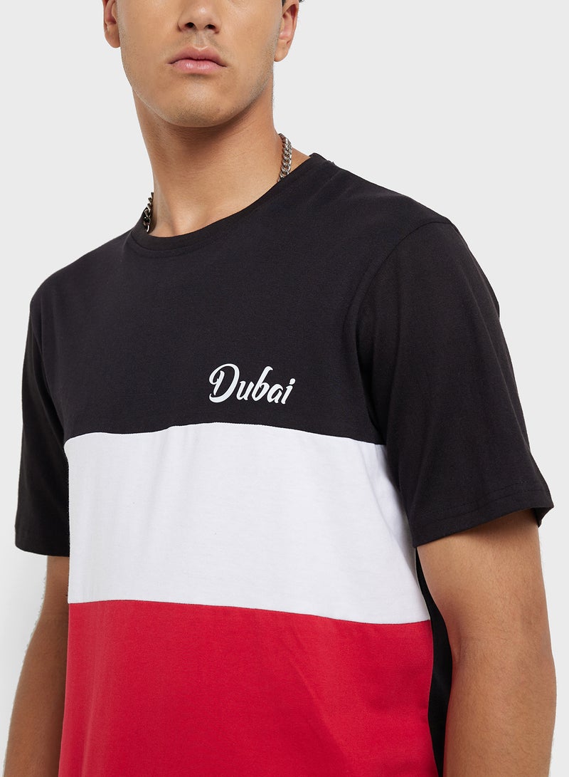 سفنتي فايف تيشيرت دبي بياقة دائرية - Image 3
