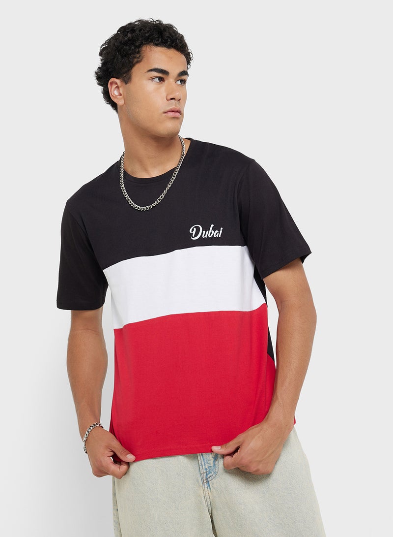 سفنتي فايف تيشيرت دبي بياقة دائرية - Image 1