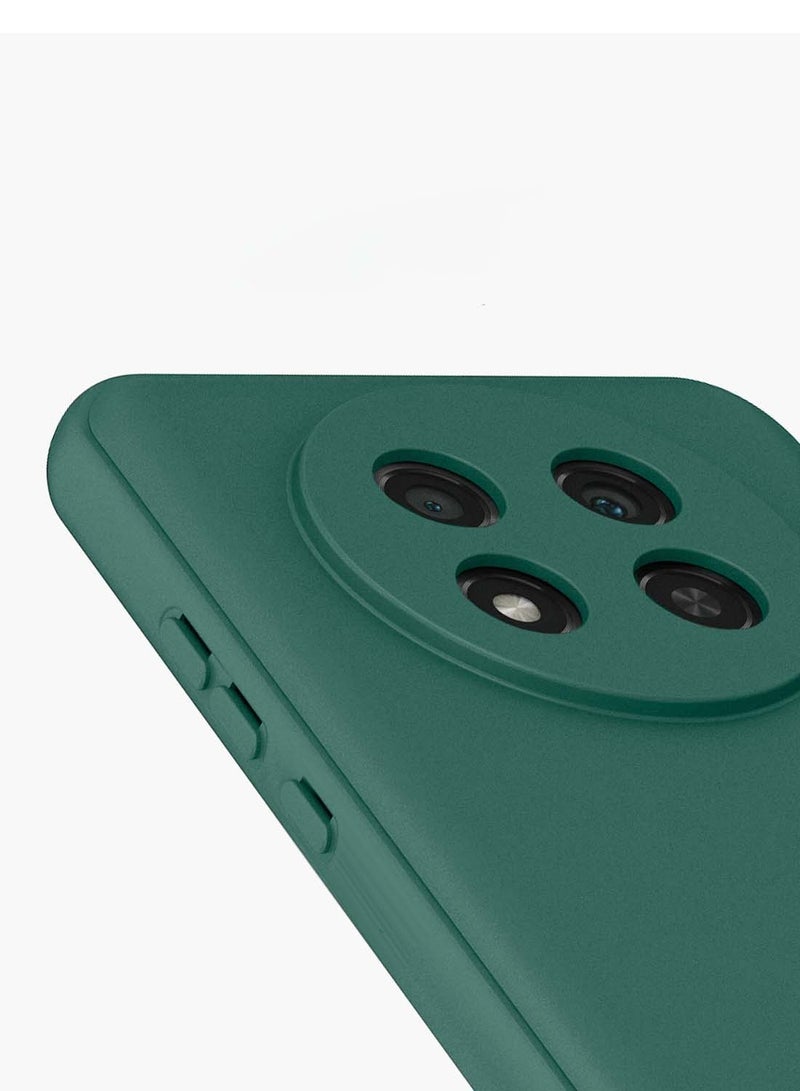Wtech Honor X9c 5G 2024 / Honor Magic7 Lite 5G 2025 Premium Liquid Silicone Case Cover - Dark Green - Image 4