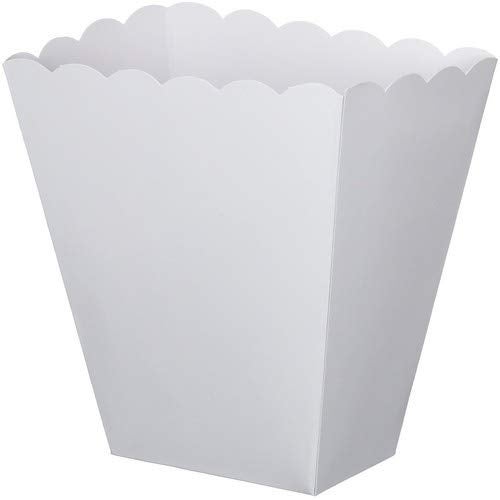 Amscan Adorable White Small Scalloped Popcorn Box - 5.25" x 3.75" (5 Pieces) - Ideal for Birthday, Party Favors, Celebrations & More - Image 4