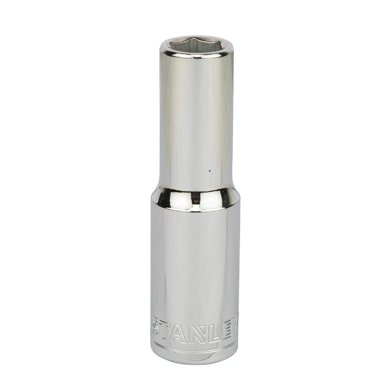 Stanley STANLEY STMT733268B 12inch 12mm Chrome Vanadium Steel 6 Point Deep Socket Silver  - Image 1