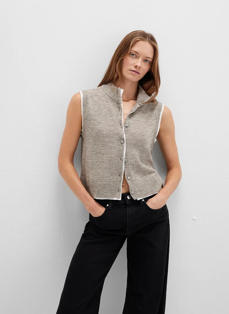 MAVI Wool Mix Grey Sweater