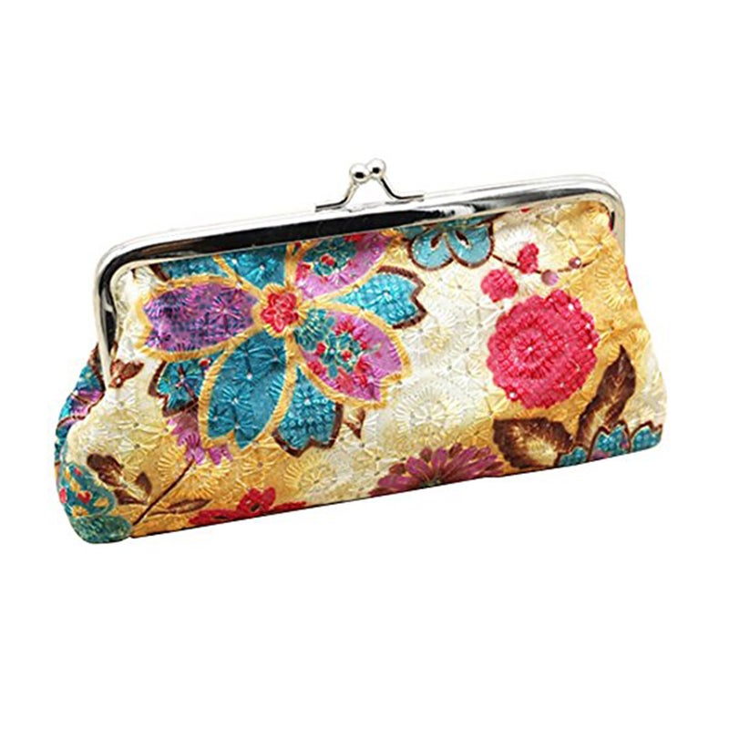 Fashion Women Pouch Purse Jewelry Pouch Clasp Closure Wallet ( ) - Image 1