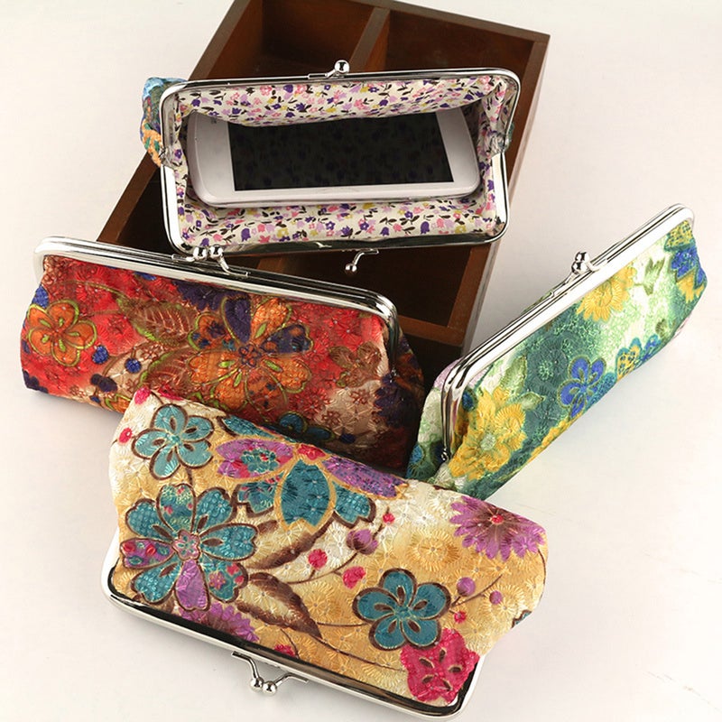 Fashion Women Pouch Purse Jewelry Pouch Clasp Closure Wallet ( ) - Image 3