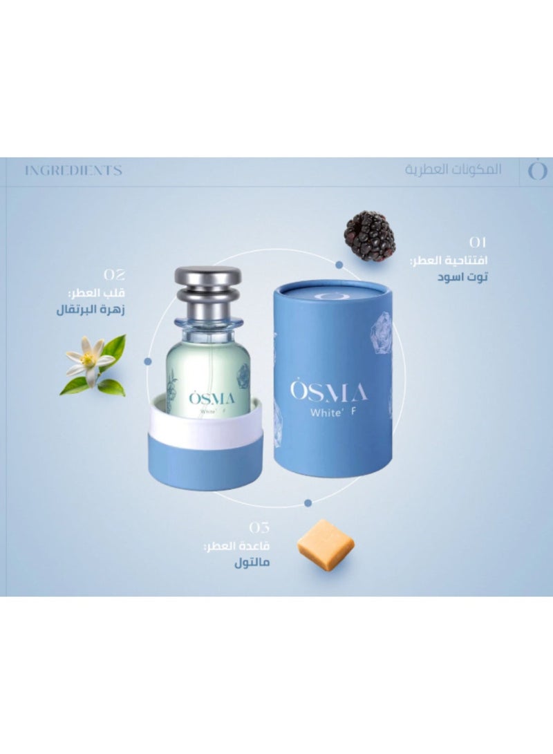 OSMA White F  Perfume -75 ML - Image 2