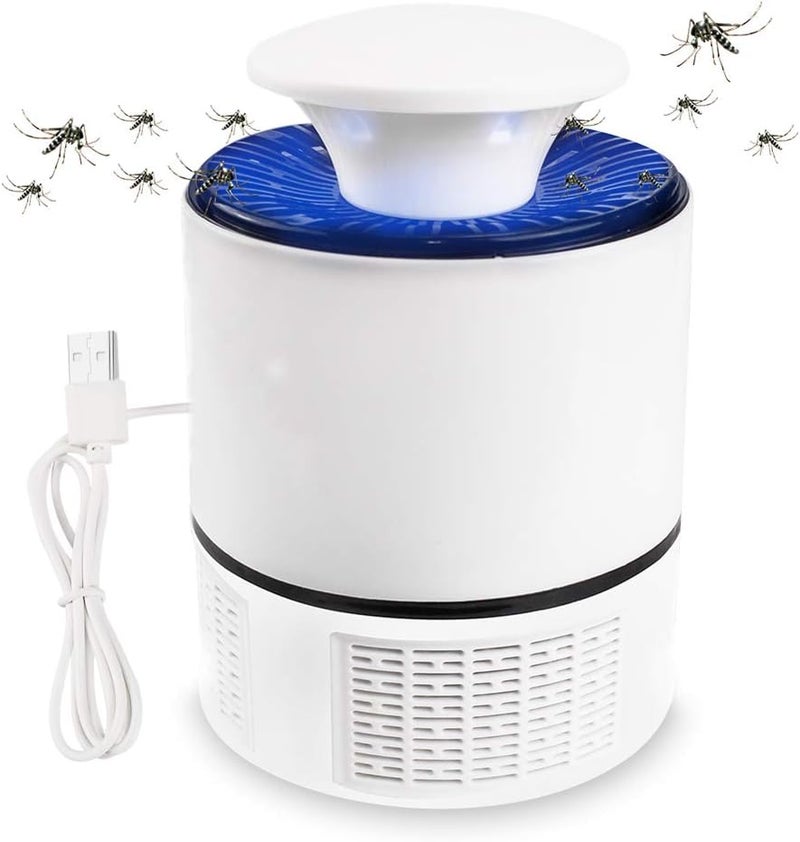 Suzicca Household Mosquito Killer Lamp Inhalation Mosquito Trap Lamp Electric Insect Flies Zapper LED Trap Lamp Strong Suction Fan USB Powered - Image 1