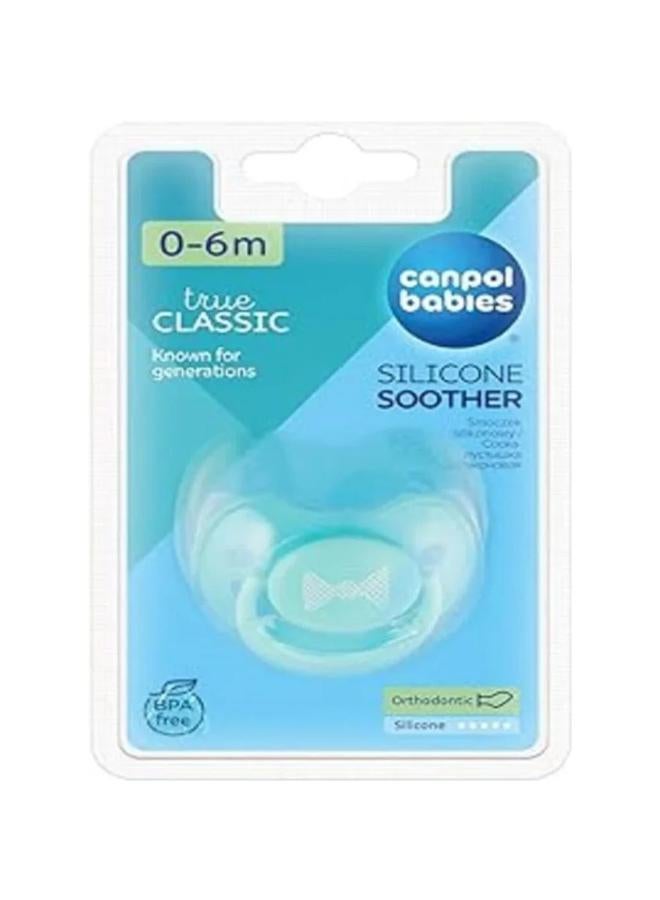 Canpol Babies Silicone Soother – Aqua (0–6 Months)