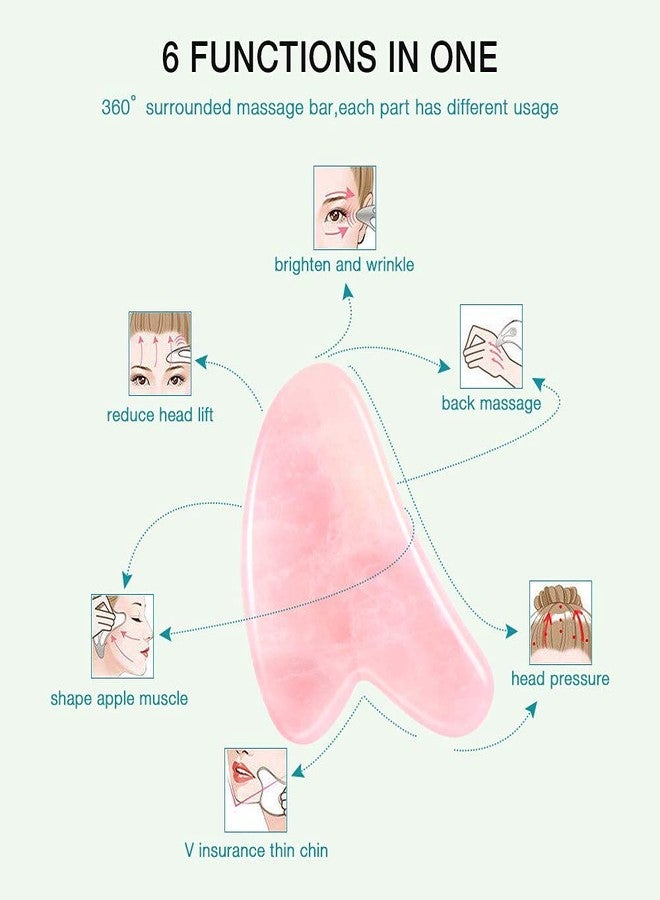 Sei Regina Rose Quartz Gua Sha Tool - Asian Beauty Secret, for Facial Microcirculation/Removes Toxins/Prevents Wrinkles/Boost Radiance of Complexion - 100% Authentic & Genuine Rose Quartz - Image 2
