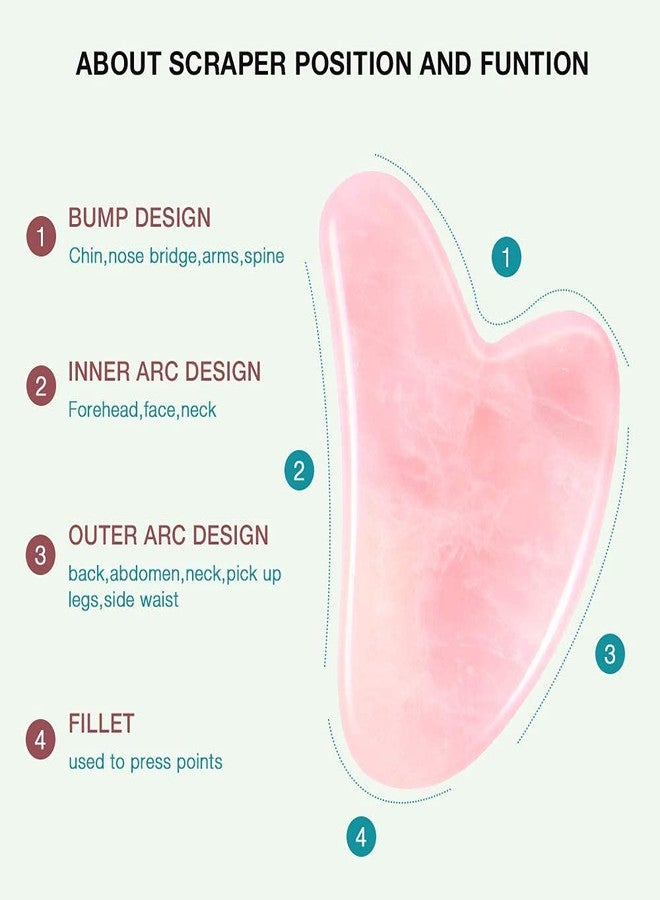 Sei Regina Rose Quartz Gua Sha Tool - Asian Beauty Secret, for Facial Microcirculation/Removes Toxins/Prevents Wrinkles/Boost Radiance of Complexion - 100% Authentic & Genuine Rose Quartz - Image 3