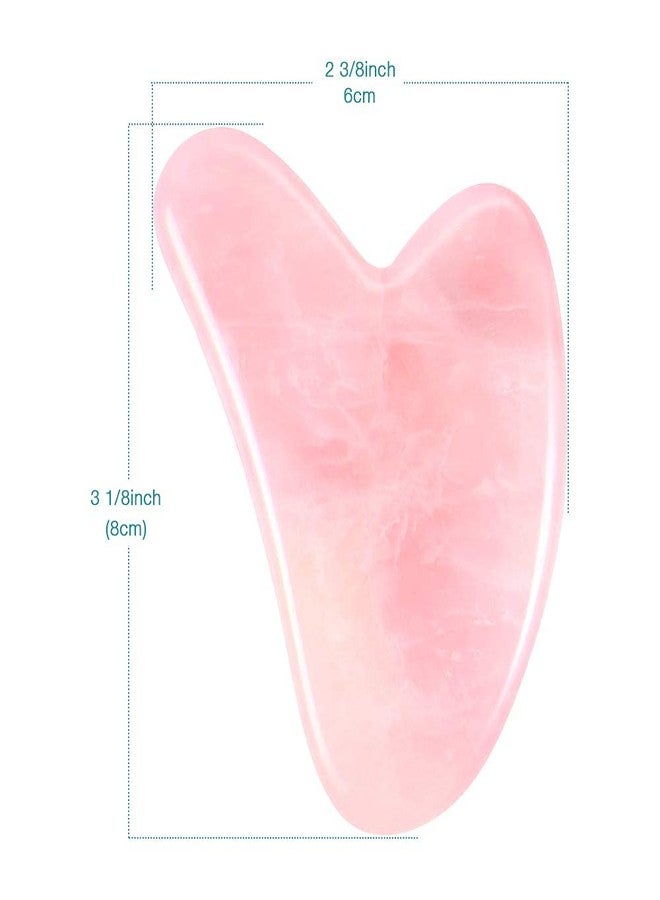 Sei Regina Rose Quartz Gua Sha Tool - Asian Beauty Secret, for Facial Microcirculation/Removes Toxins/Prevents Wrinkles/Boost Radiance of Complexion - 100% Authentic & Genuine Rose Quartz - Image 5