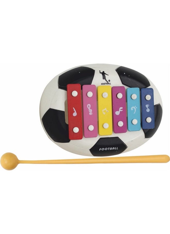 Toy Zone Toyzone Xylophone | Real Musical Instrument | Toy for Babies/Toddlers/Pre-School Kids | Drums Hammering Pounding Toys | Hand Knock Piano Toys (Football Xylophone)  - Image 1