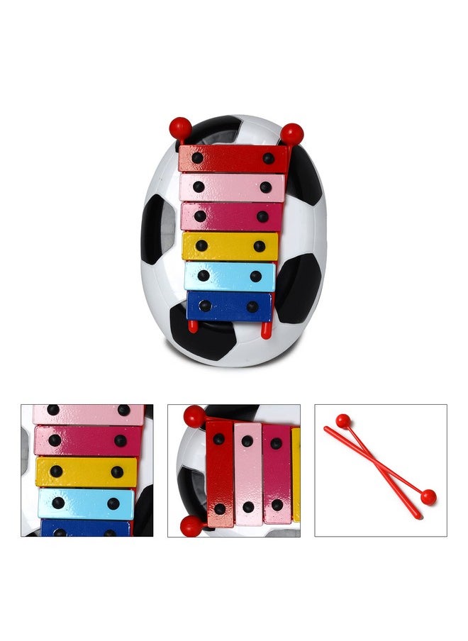 Toy Zone Toyzone Xylophone | Real Musical Instrument | Toy for Babies/Toddlers/Pre-School Kids | Drums Hammering Pounding Toys | Hand Knock Piano Toys (Football Xylophone)  - Image 3
