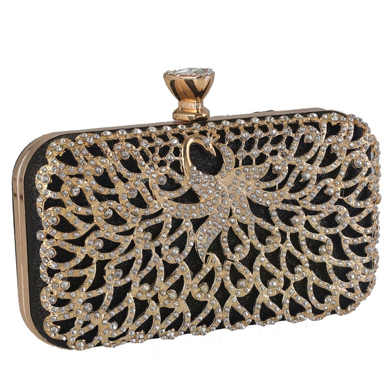 Warm Bella Diamond-Encrusted Evening Bag Women'S Handbag Small Square Bag Banquet Clutch Bag Dress Evening Bag - Image 3