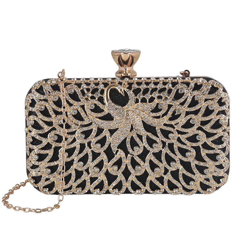 Warm Bella Diamond-Encrusted Evening Bag Women'S Handbag Small Square Bag Banquet Clutch Bag Dress Evening Bag - Image 2