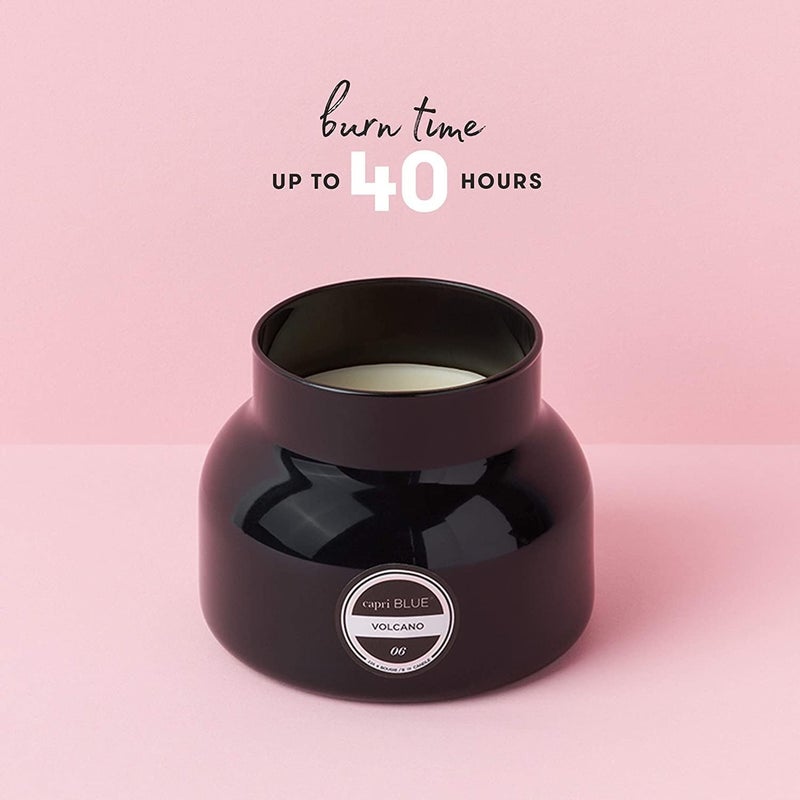 Capri Blue Volcano Scented Candles - Luxury Glass Jar Candles for Home Scented with Tropical Fruit & Sugared Citrus - Soy Wax Blend - Capri Blue Volcano - Black Color (8 oz) - Image 5