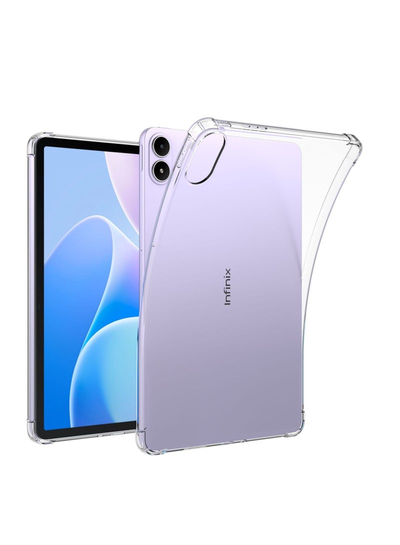general Clear Case Compatible Infinix XPad 20 11-inch 2025 Tablet, 4-Corner Airbag Drop and Shock Resistant Clear Case, Soft TPU Shock Protective Case - Image 1