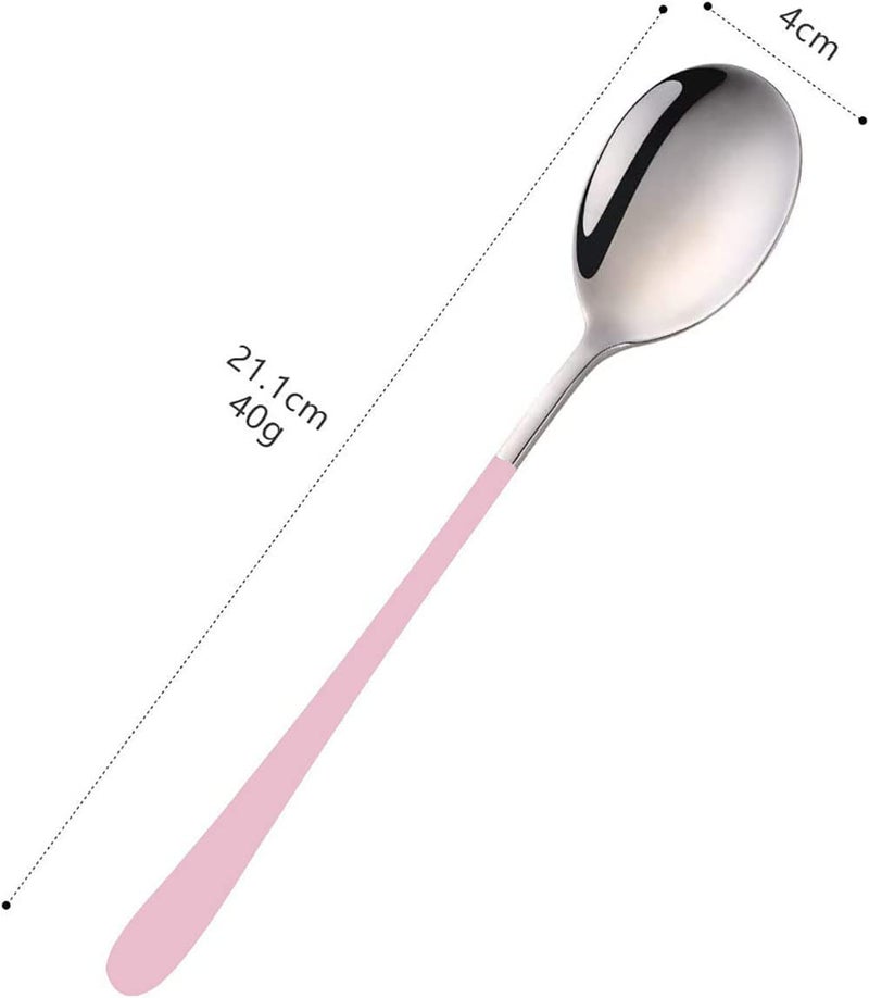 Trifecta Dinner Spoons Set Food Grade Stainless Steel Spoons for Home, Kitchen or Restaurant - Mirror Polished Soup Spoons Dinner Spoon Table Spoon, Spoons Silverware(Random, Set of 4) - Image 2