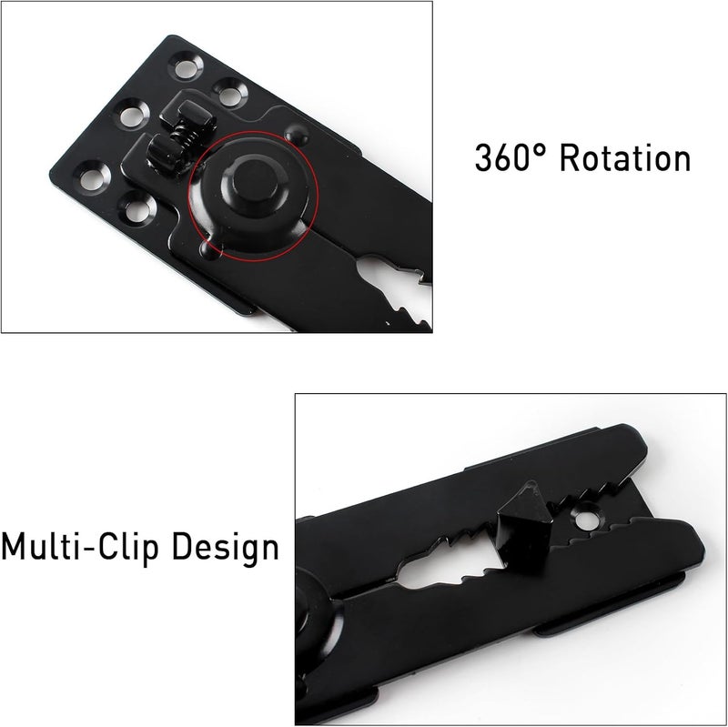 HOWDIA Black Sectional Connectors Couch Connectors with Screws Heavy-Duty Couch Connector for Sliding Sofas, Keep Your Sectional Sofa Together, Easy Installation 2 Pack - Image 3