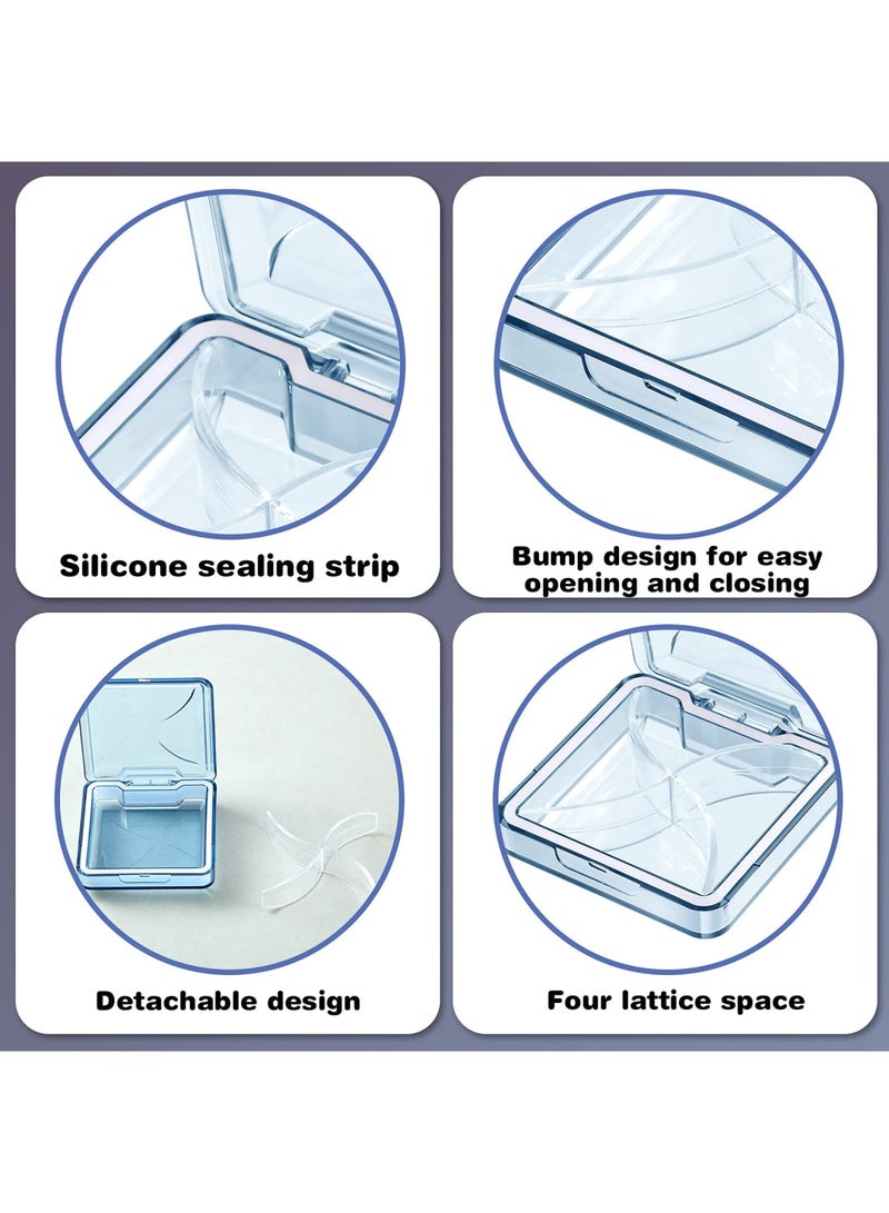 Zikra 3 Pieces Small Pill Organizer Waterproof Portable Travel Medicine Organizer Box for Purse or Pocket Daily Pill Organizer Box with Removable Compartment for Vitamin, Fish Oil, Supplement - Image 2