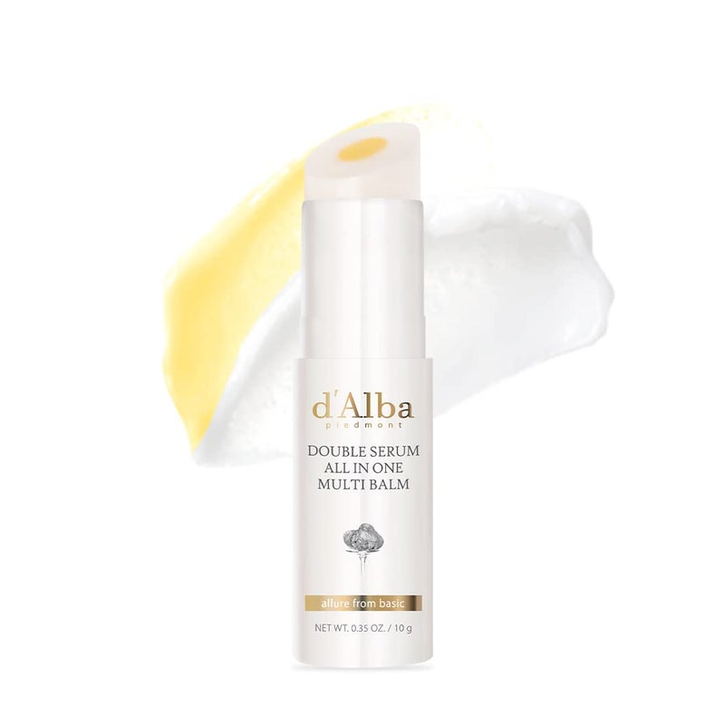 d'alba Piedmont Italian White Truffle Double Serum All-in-one Multi Balm, Vegan Skincare with Vitamin C and Vegan Collagen, 3-in-1 Anti Wrinkle, Eye Treatment, Dark Spot Remover - Image 1