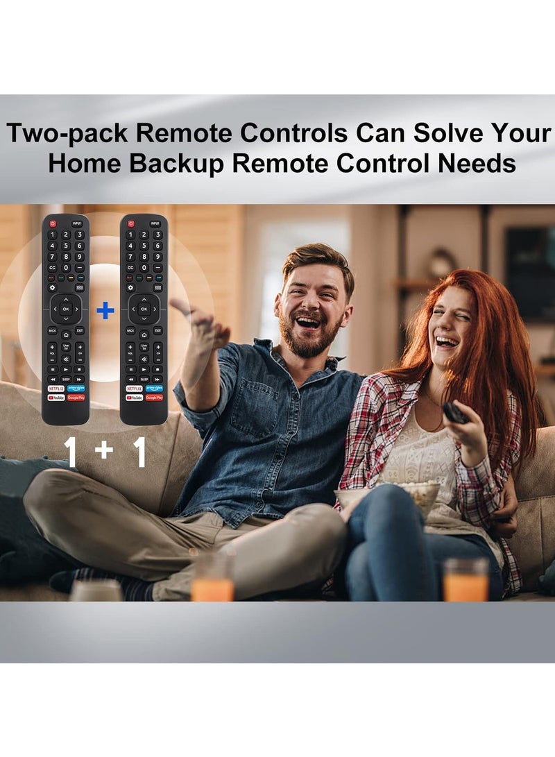 TIGER 【Pack of 2】 New Universal Remote for All TVs – Replacement EN2A27 Smart TV Remote, Easy Setup, Strong Signal, Durable & Lightweight Design, No Programming Required, Compatible with All TV Brands - Image 2