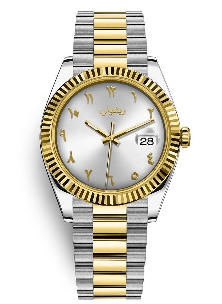 Rivoli men's watch with Arabic numerals and a date in a luxurious design - Image 1