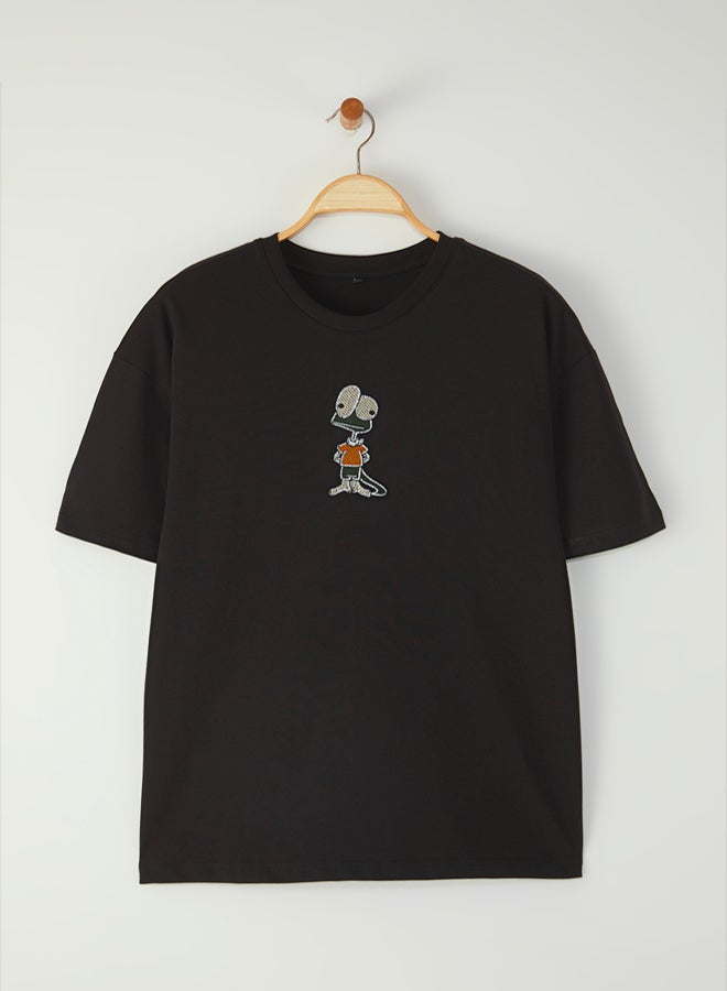 trendyol Men's Black T-shirt - Image 5