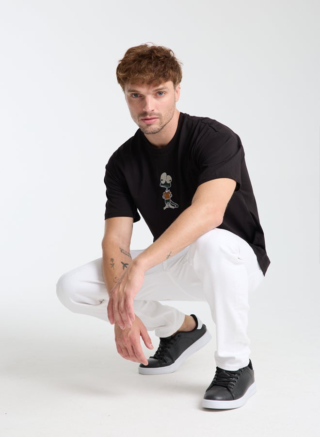 trendyol Men's Black T-shirt - Image 2
