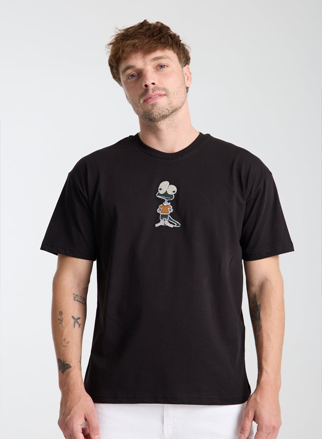 trendyol Men's Black T-shirt - Image 1