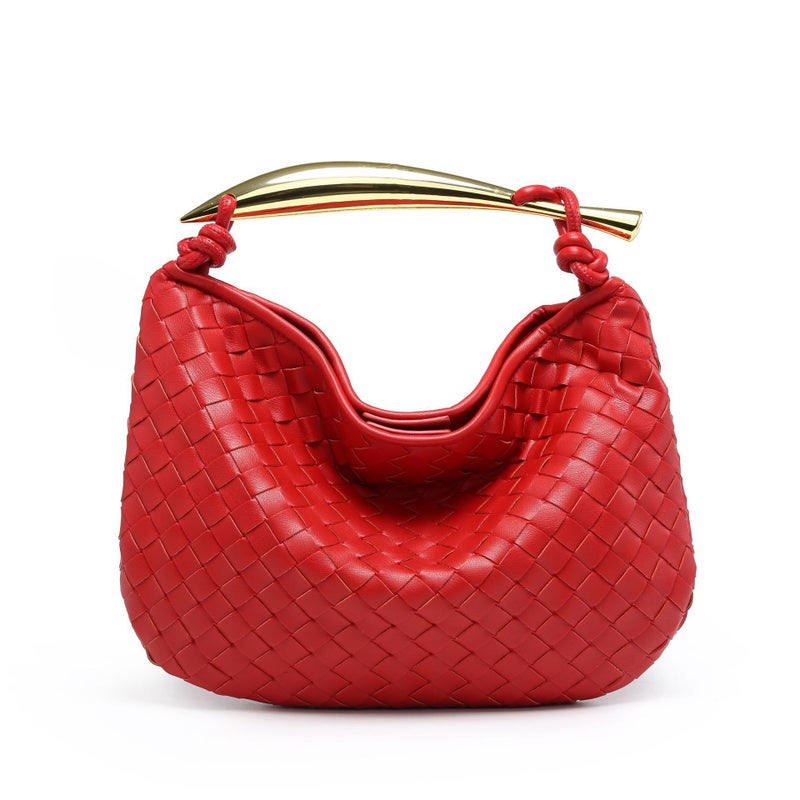 Sardine Woven Bag Retro Metal Handbag Elegant Cloud Dumpling Bag - Image 4