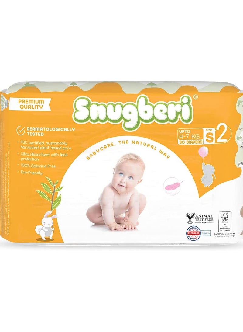 Snugberi Diaper Size 2 Small 4-7kg 30's