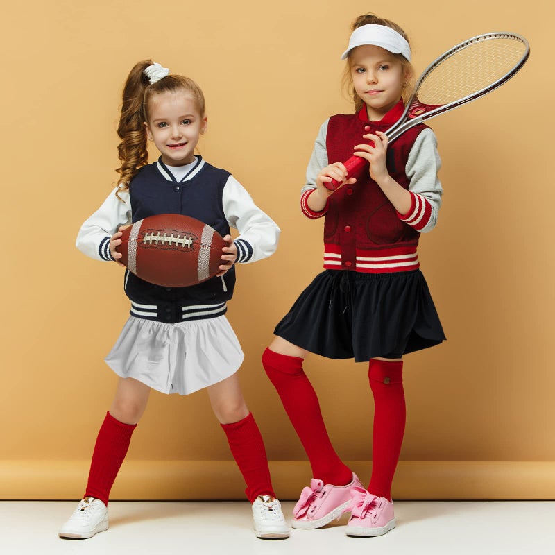 FunisFun 2 Pack Girls Athletic Flowy Shorts with Spandex Liner 2-in-1 Kids Butterfly Skirts Shorts for Dancing Running Sports - Image 5