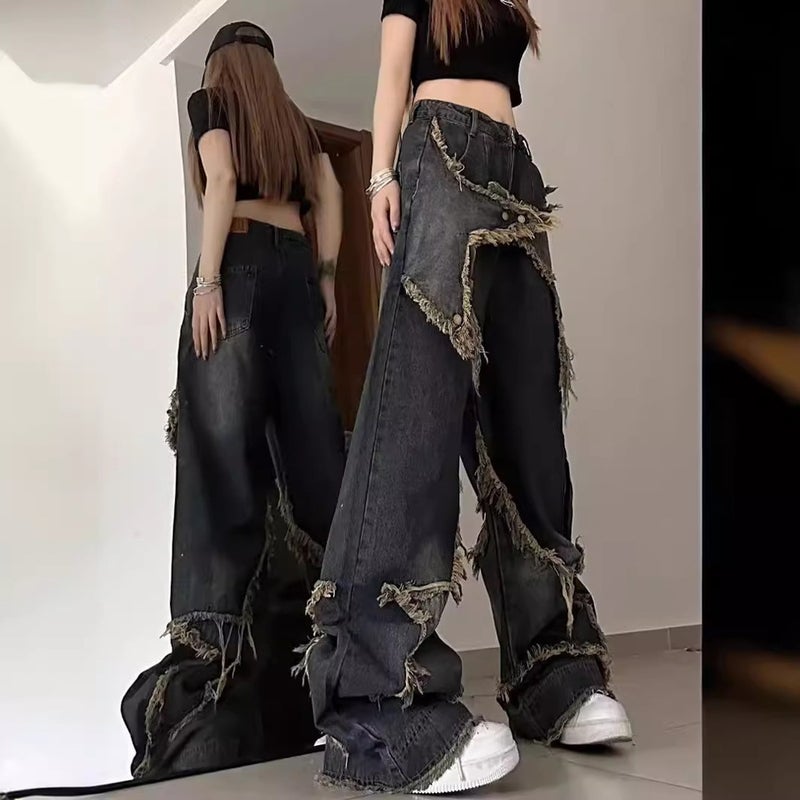Unisex Classic Denim Jeans Loose Fit Daily Outdoor Wear - Image 2