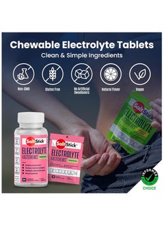 SaltStick Electrolytes Fastchews Watermelon Flavour 60 Chewable Tablets Stamina Booster  - Image 3