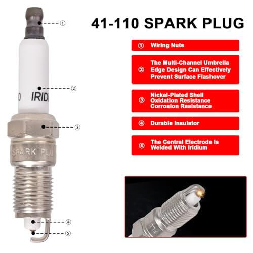 RLP Spark Plug Wires 48322 and Iridium Spark Plugs 41-110 Compatible with Chevy Avalanche Corvette Express Silverado GMC Sierra V8 6.0L - Image 4